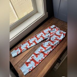Hannah Anderson Cotton Tiger Blue Orange Kids leggings Size US 5